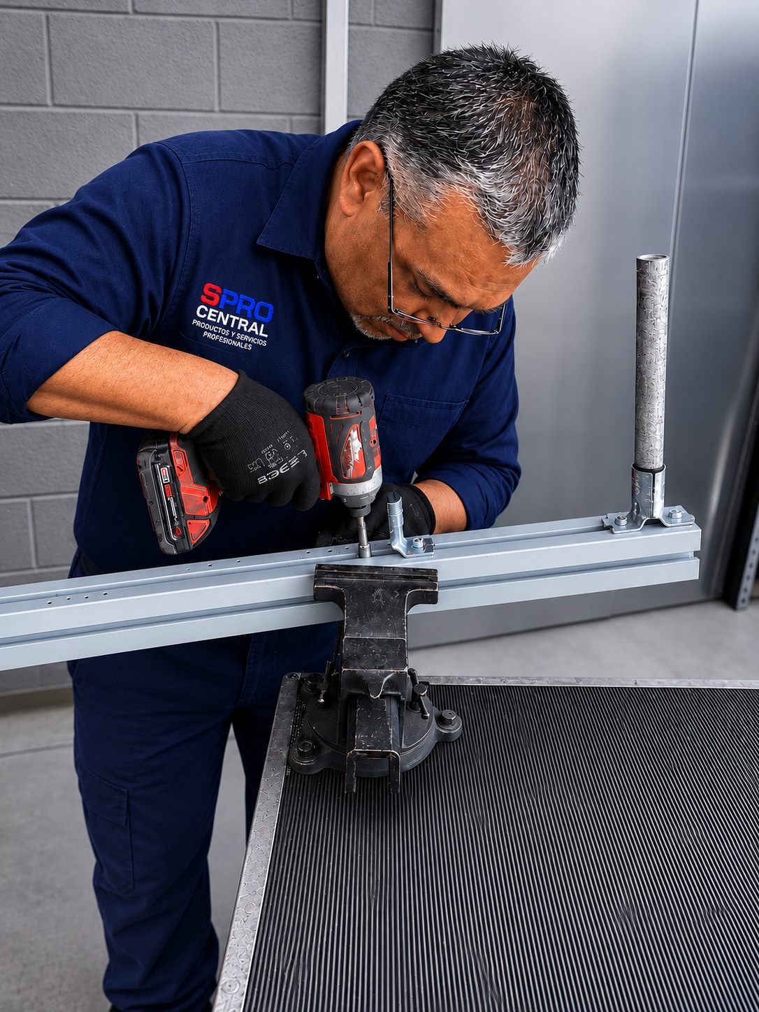 Trabajo de mantenimiento industrial de SPRO Central